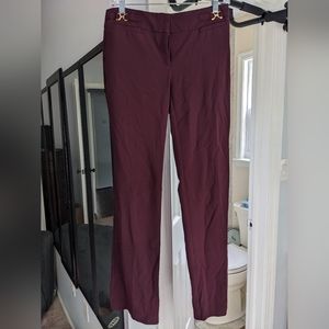 Maroon boot cut professional pants